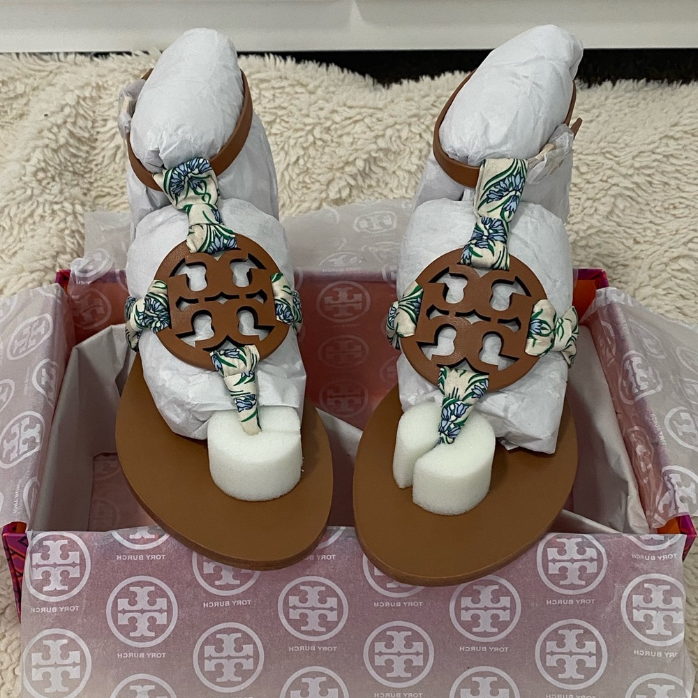 Tory Burch Miller Scarf Sandal - Picture 10 of 10